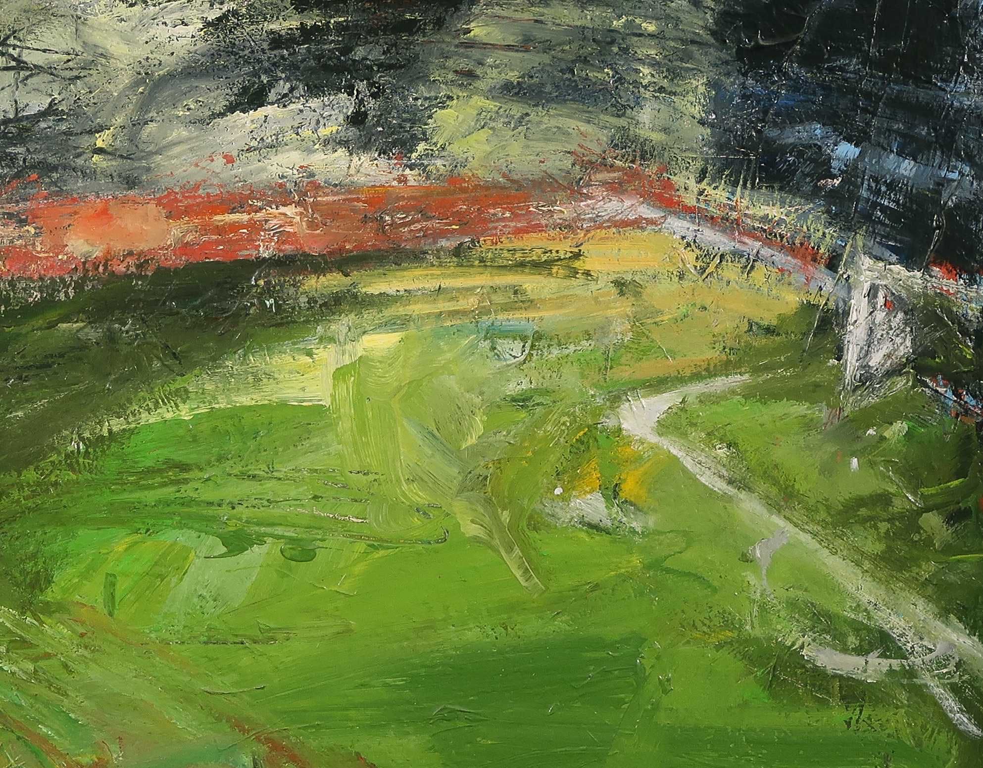 Lex Loman - Acryl op doek, Voetbalstadion Vitesse , bij avond kopen? Bied vanaf 1!