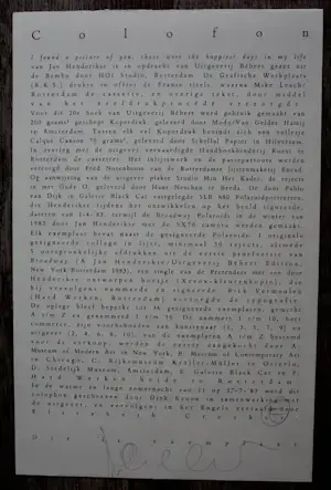 Jan Henderikse - Paarse map met foto's: I found a picture of you, those were the happiest days.. kopen? Bied vanaf 695!