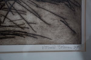 Ronald Tolman - grote ets/aquatint: Studie van een hond - 1980(zeldzaam, klein oplage van 7 !) kopen? Bied vanaf 250!