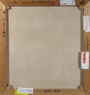 Rudi Polder - Olieverf op doek, Licht wolkenveld over etang kopen? Bied vanaf 100!