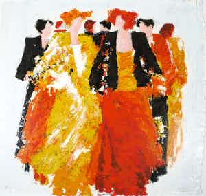 Wil Willemsen - Zeefdruk, Entree (Groot) verkocht voor € 40!