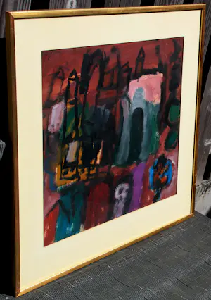 Eugène Brands - Olieverf op papier - 1957 kopen? Bied vanaf 1999!