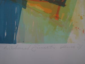 Richard Smeets - Groot 1987 abstract figuratief gesigneerde Litho "Vrouwelijk Naakt / Venice" kopen? Bied vanaf 10!