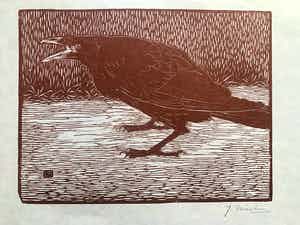 Jan Mankes - “Schreeuwende kraai” 1919 verkocht voor € 325!