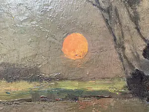 Herman Broeckaert - Landschap met knotwilgen in de avondzon kopen? Bied vanaf 89!