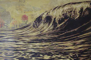 Shepard Fairey - DARK WAVE SIGNED OFFSET LITHOGRAPH kopen? Bied vanaf 1!