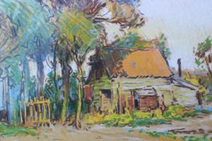 Ben Viegers - Pastel van een boerderij kopen? Bied vanaf 300!