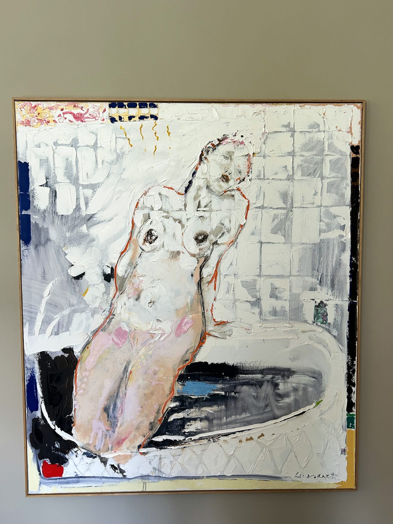 Paul de Lussanet - Naakte vrouw geleund tegen bad verkocht voor € 899!