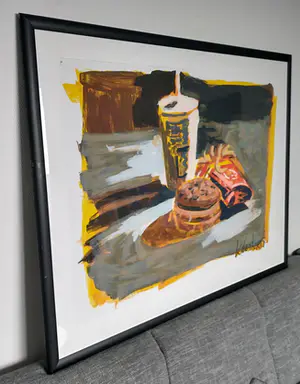 Peter Klashorst - Mc Donalds, zéér groot kopen? Bied vanaf 150!