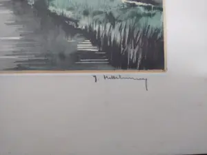 Roger Hebbelinck - 3 etsen : schaapsherder; landelijk tafereel; boten in haven kopen? Bied vanaf 145!