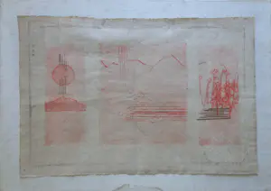 Jan Montyn - FIGURATIEVE ABSTRACTIE / KLEURETS / 41x57cm / SIG / 1984 kopen? Bied vanaf 10!