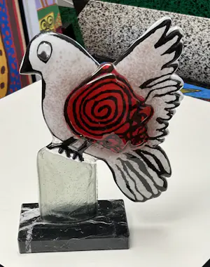 AcheterCorneille - Glazen sculptuur "Paradijsvogel " - handgesigneerd EA 1/1? Enchérissez de 2800!