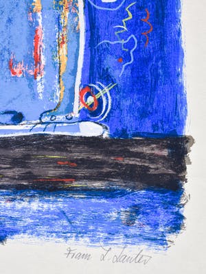 Franz Lauter - Cat in Blue kopen? Bied vanaf 75!