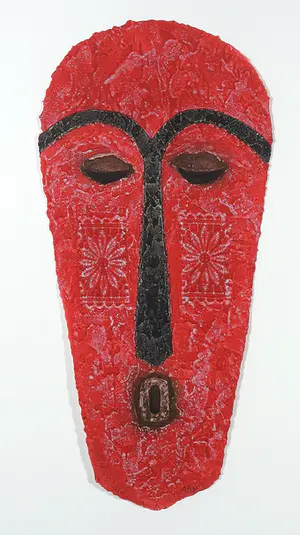 Alain Berck Vitz - Carborundum op geschept papier, Scarlet - Ingelijst kopen? Bied vanaf 50!