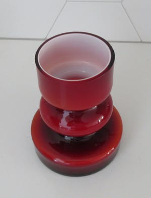 Per Lutken - Rood oranje vaas uit de Carnaby serie kopen? Bied vanaf 15!