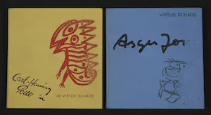 Asger Jorn - (incl. originele litho's) & Carl Henning Pedersen (gesigneerd), Set van twee boeken door Virtus Schade kopen? Bied vanaf 1!