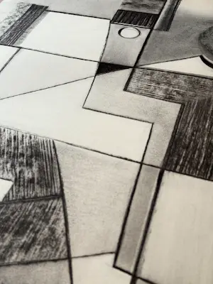 Silvin Bronkart - Sitzender Mann – Große abstrakte Komposition aus dem Jahr 1955 kopen? Bied vanaf 600!