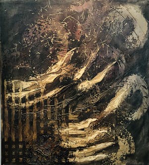 Walther Smeitink-Muhlbacher - zonder titel maar op doek! kopen? Bied vanaf 245!