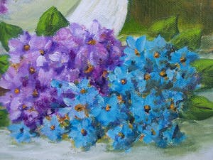 Niet of onleesbaar gesigneerd - Stilleven met asters. kopen? Bied vanaf 1!