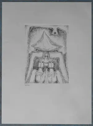 Hubert Minnebo - Map met vier etsen en twee foto's kopen? Bied vanaf 100!