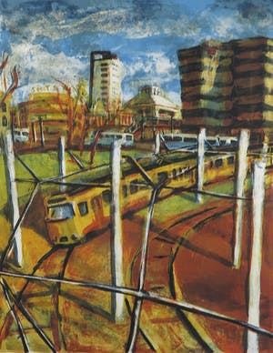 Jeroen Hermkens - Litho, Utrecht Smakkelaarsveld - Ingelijst kopen? Bied vanaf 50!