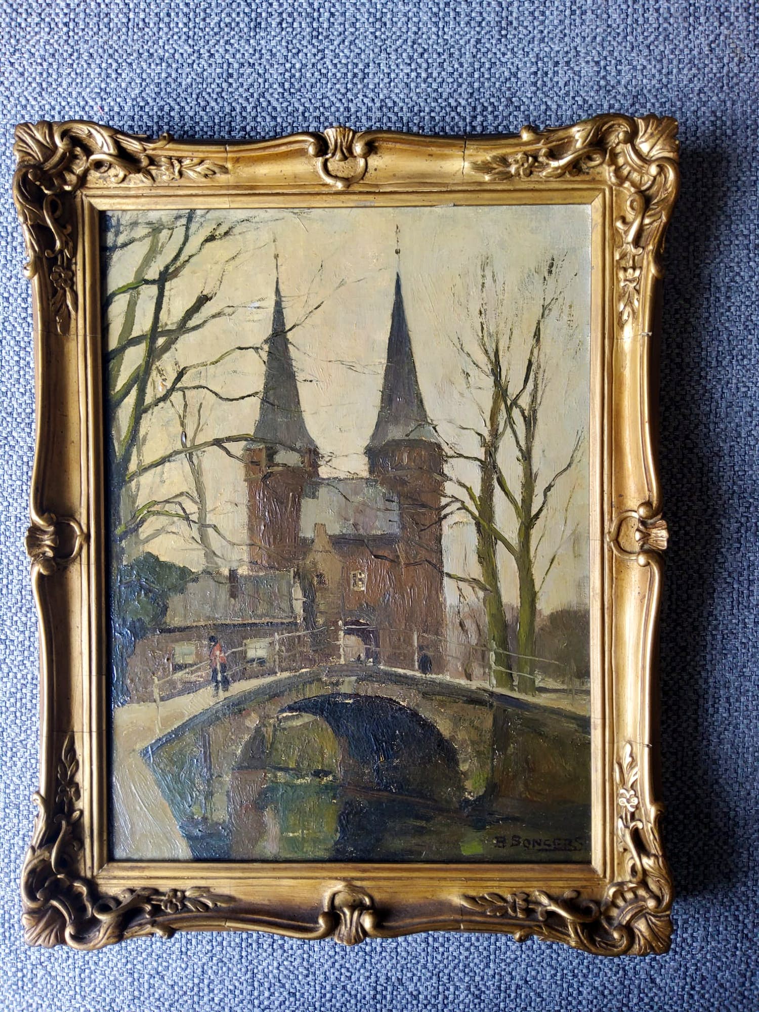 Berend Adrianus Bongers - Oosterpoort Delft verkocht voor € 150!