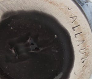 Vallauris Keramiek - Twee Sixties lichtblauwe Fatlava vaasjes kopen? Bied vanaf 1!