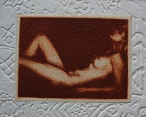 Niet of onleesbaar gesigneerd - ets: naakte dame kopen? Bied vanaf 1!