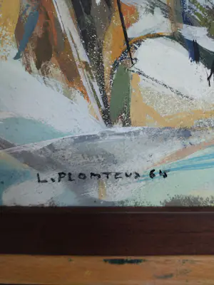 Leopold Plomteux - Composition abstraite kopen? Bied vanaf 850!