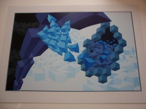 Hans Klaui - Mooi geometrische zeefdruk van Hans Klaui, kopen? Bied vanaf 50!