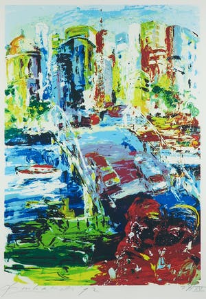 Frank Gude - Zeefdruk, Zonder titel - Ingelijst kopen? Bied vanaf 1!