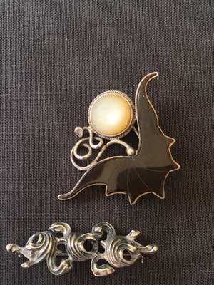 1e gehalte Zilver - vintage broches kopen? Bied vanaf 10!