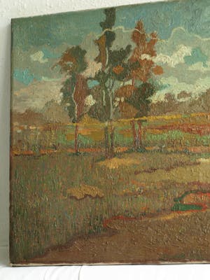 Harry van Kruiningen - Olieverf op doek , Landschap – gesigneerd – ca. 1935 kopen? Bied vanaf 1150!