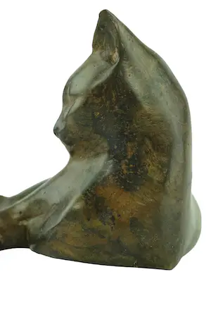 Pierre Chenet - Bronzen beeld van liggend katje kopen? Bied vanaf 219!