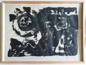 Jef Diederen - Zonder titel (litho in fraaie eiken lijst) kopen? Bied vanaf 75!