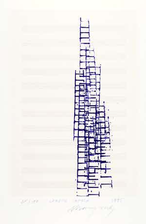 Yuri Avvakumov - Ladder sketch, 1995 verkocht voor € 250!