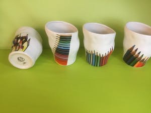 Corry Ammerlaan - 4 drinkbekers met potloodopdruk kopen? Bied vanaf 1!