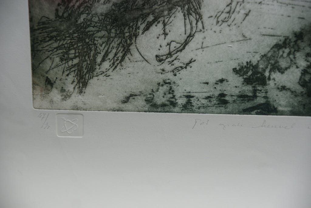 Ad Arma - Ad Arma - "Tot op de heuvel in het late licht" - zeer grote ets - jaar: 1992 kopen? Bied vanaf 1!