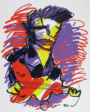 Herman Brood - Zeefdruk, Elvis kopen? Bied vanaf 200!