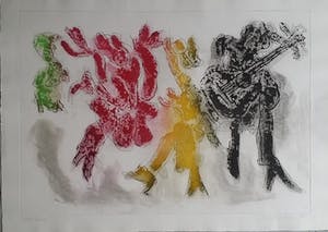 Jan Sierhuis - Tango - mooie zeefdruk van Jan Sierhuis kopen? Bied vanaf 85!