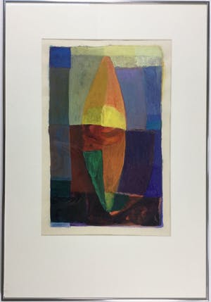 Angele Donjacour - z.t. | abstract geometrisch schilderij - ingelijst kopen? Bied vanaf 125!