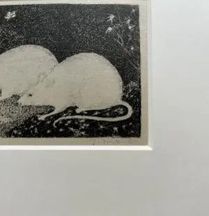 Jan Mankes - Originele Heliogravure 2 Muizen 1923 kaufen? Bieten Sie von 110!