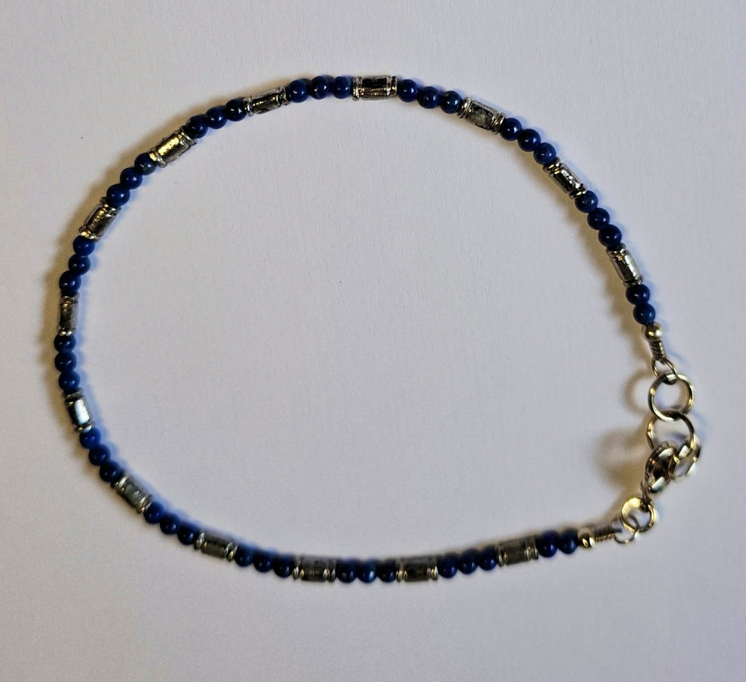 Nieuwe zilveren Armband van lapis lazuli kopen? Bied vanaf 70!