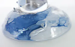 Bernard Heesen - de Oude Horn / Twee grote bokalen in licht- en donkerblauw kopen? Bied vanaf 250!