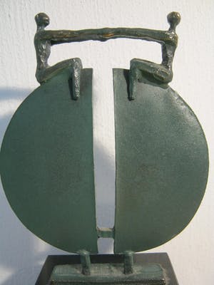 Corry Ammerlaan - Brons sculptuur op marmeren sokkel - "Nieuw Perspectief" kopen? Bied vanaf 75!