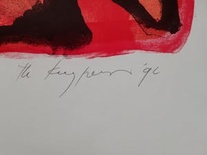 Theo Kuijpers - KLEURRIJKE ABSTRACTIE / KLEURZEEFDRUK / 57x76cm / SIG / 1992 kopen? Bied vanaf 25!