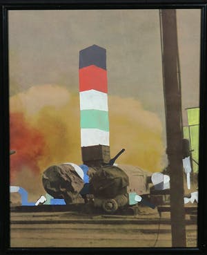 Henri Plaat - Collage met gouache, Zonder titel kopen? Bied vanaf 35!