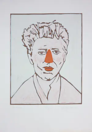 Klaas Gubbels - Jan Cremer en andere! Map met handgesigneerde grafiek, 'Kunst in het Volkspark' kopen? Bied vanaf 500!