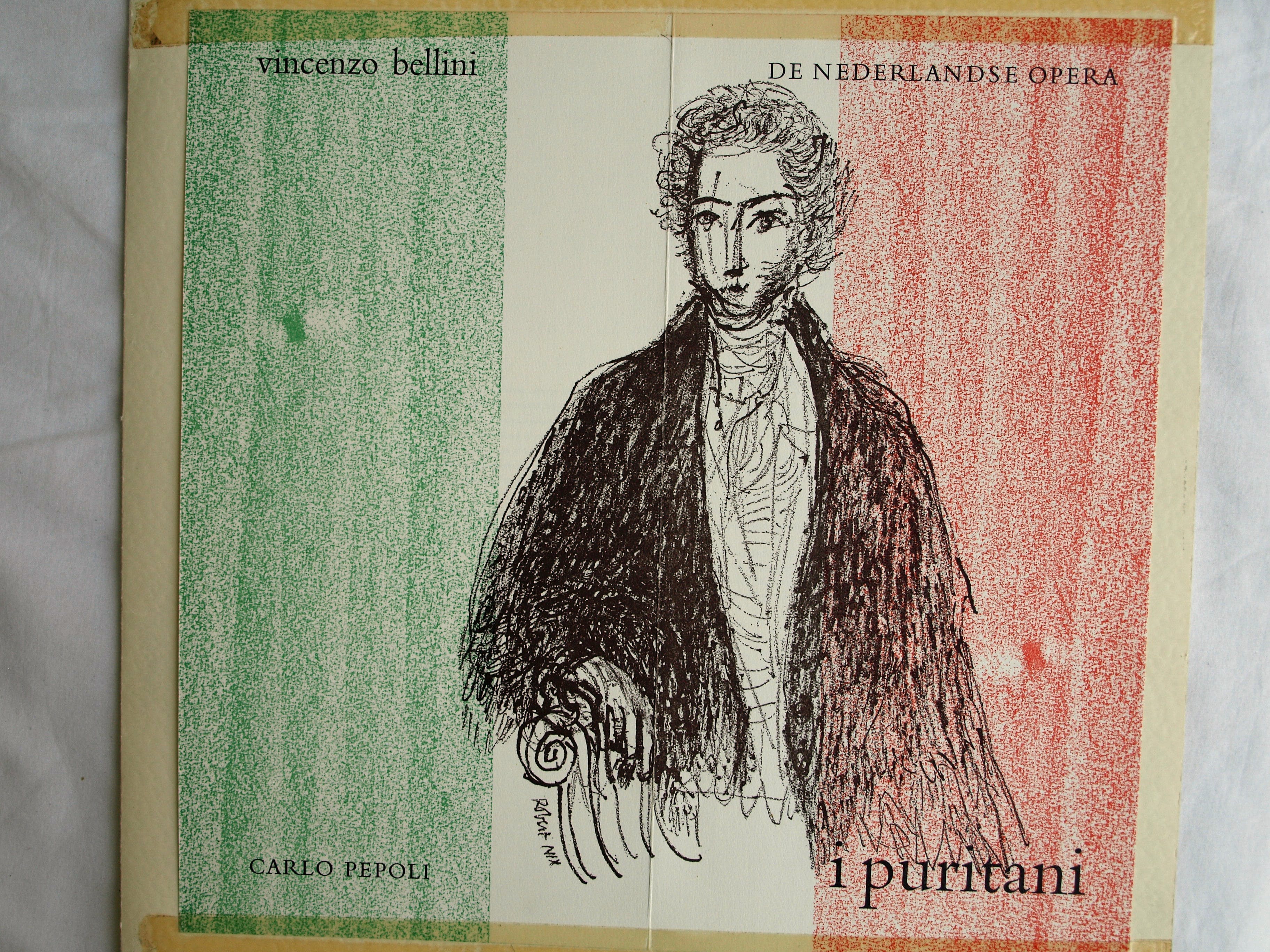 Robert Nix - Tekening + 11 handtekeningen van o.a Opera-diva Anna Moffo – I Puritani, 1962  kopen? Bied vanaf 75!