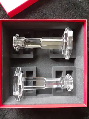 Baccarat - Twee Kristallen Kandelaars model Abysse kopen? Bied vanaf 700!